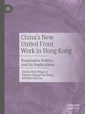 cover image of China's New United Front Work in Hong Kong